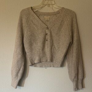 Jessica Simpson Beige V-Neck Sweater‎